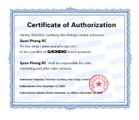 Chứng nhận Ủy quyền phân phối pin chính hãng GNB