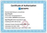 Chứng nhận Ủy quyền phân phối chính hãng BETAFPV