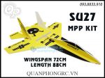 Kit Máy Bay Su 27 MPP Dẻo Bao Đập Full Sơn HORNET Sải 72cm (Không Gồm Đồ Điện)