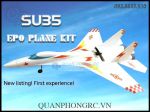 Kit Máy Bay SU-35 Fighter Jet Wingspan 720mm EPO Plane Kit (Không Gồm Đồ Điện)