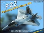 Kit EPO F22 Raptor Sơn Xám Sải 72cm + Decal + Càng Đáp (Không Gồm Đồ Điện)
