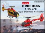 Máy Bay Trực Thăng C190 H145 Dual Brushless 4CH 2.4G RC Helicopter RTF