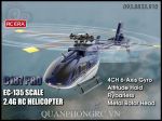 Máy Bay Trực Thăng C187 PRO Scale EC135 4CH 6 Axis Gyroscope 2.4G RC Helicopter RTF (1 Pin)