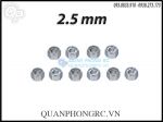 Self-Locking Hex Nuts Nylon Lock Nuts M2.5 (10pcs/set) - Tán Lock 2.5mm (10 con/ bộ)