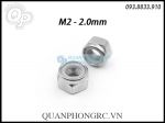 Self-Locking Hex Nuts Nylon Lock Nuts M2 (10Pcs/Set) - Tán LOCK 2.0mm (10 Con/Bộ)