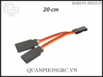 Servo connector-1 male JR -2 females 15 CM - Dây chữ Y 15cm nối Servo 1 ra 2