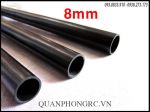 Carbon Fiber 8mm OD x 6mm ID - Ống Cacbon rỗng 8.0mm (1 mét)