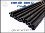 Carbon fiber 6mm OD x 4mm ID rỗng (1mét)