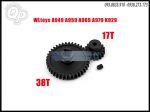 A33 - WLtoys A959-A Metal Upgrade Bánh răng giảm tốc 38T + Bánh răng Động cơ 17T