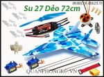 Su 27 dẻo sơn MPP full đồ điện Size 72cm servo xanh