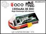 Ace 1300mAh 3S 30C 11.1V LiPo Battery Jack XT60 Plug