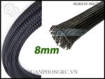 Dây Lưới Bọc Nguồn Đen 8mm (1 Mét)