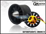 QX-MOTOR Ducted Fan 70mm 12 Blades QF2827 2600KV EDF 70mm Brushless Motor 2227 (3-4S)