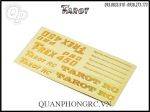 Decal trang trí canopy Tarot - Trex