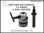 Đầu kẹp mũi khoan trục lỗ 10mm kẹp mũi 1.5-10mm + đầu chuyển