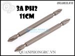 Vít bake 2 đầu 3A PH2 11cm hợp kim S2 (1 cái)
