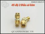 SMA Plug To RP-SMA Jack 45° Antenna Connector - Đầu Chuyển Anten 45° 2 Đầu Kim (1 Cái)