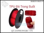 Nhựa In 3D Dẻo TPU Flexible 1.75mm 1Kg Trans Red - Đỏ Trong Suốt