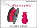 Nhựa In 3D Dẻo TPU Flexible 1.75mm 1Kg Trans Pink - Hồng Trong Suốt