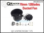 Vỏ Ducted Fan QX-MOTOR 12 Lá 70mm 12 Blades (Không Motor)