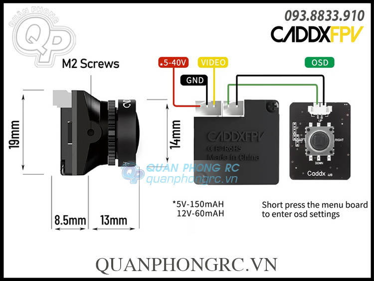 Caddx ratel osd discount