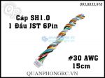 Cáp SH1.0 1 Đầu JST 15cm Silicone Cable 6 Pin