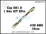 Cáp SH1.0 1 Đầu JST 15cm Silicone Cable 5 Pin