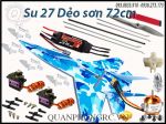 Su 27 Dẻo Sơn MPP Full Đồ Điện Size 72cm Servo Nhông Kim Loại