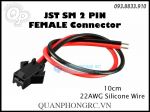 Dây Nối Silicone 22AWG JST SM 2 Pin 10cm Female (Cái) Connector