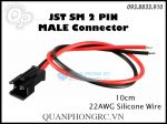 Dây Nối Silicone 22AWG JST SM 2 Pin 10cm Male (Đực) Connector