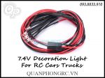 Dây Đèn Trang Trí Xe 7.4V Decoration Lights Green - Xanh Lá (4 Bóng)