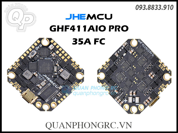 Mạch Cân Bằng JHEMCU GHF411AIO Pro 35A BLHELI_S 2-6S F4 OSD Flight  Controller