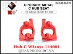 Bộ Hub C Upgrade Metal C Hub Seat For WLtoys 144001 RC Car - Đỏ (2 Cái)