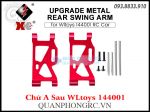 Bộ Chữ A Sau Upgrade Metal Rear Swing For WLtoys 144001 RC Car - Đỏ (2 Cái)