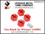 Tán Bánh Xe Kim Loại Upgrade Metal Combiner For WLtoys 144001 RC Car - Đỏ (4 Cái)