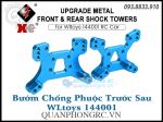 Bộ Bướm Chống Phuộc Upgrade Metal Front & Rear Shock Tower For WLtoys 144001 RC Car - Xanh (2 Cái)