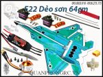 Combo F22 Dẻo Sơn MPP Full Đồ Điện Size 64cm (Servo kim loại)
