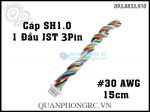 Cáp SH1.0 1 Đầu JST 15cm Silicone Cable 3 Pin