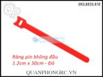 Velcro Strap 30cm - Ràng Pin Không Đầu 1.2*30cm Đỏ (1 Sợi)