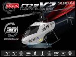 Máy Bay Trực Thăng C129 V2 4CH 6 Axis Gyro Flybarless 2.4Ghz RC Helicopter With 3D Rollover RTF (1 Pin)