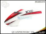 ALZRC Devil X360 Fiberglass Painting Canopy (Red White) DX360CP-P-A