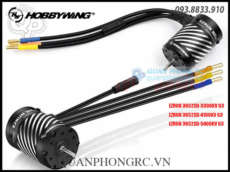Hobbywing EzRun 3652SD G3 4100KV Sensored Brushless Motor