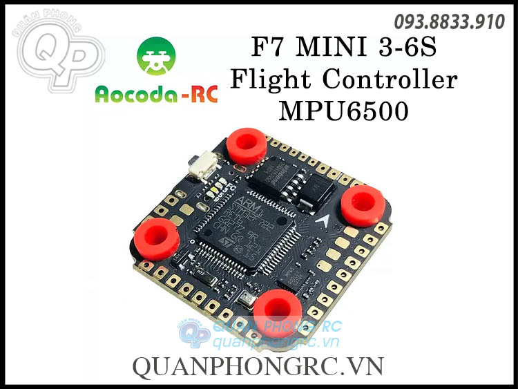 Mạch Cân Bằng Aocoda-RC F7 Mini MPU6500 3-6S Flight Controller 20x20