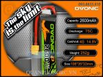 Ovonic 2600mAh 4S 75C 14.8V LiPo Battery XT60 Plug