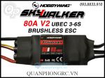 Bộ Điều Tốc Hobbywing SkyWalker 80A V2 UBEC Brushless ESC (3-6S) 80060440