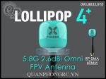 RHCP Foxeer Lollipop 4+ 5.8G 2.6dBi High Gain Omni FPV Antenna (RPSMA Lổ) 6.0cm (1Pc)
