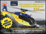 Máy Bay Trực Thăng YX F06 Scale EC135 6CH Dual Brushless 2.4G RC Helicopter RTF (1 Pin)