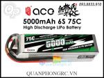 Gens Ace 5000mAh 6S 75C 22.2V LiPo Battery Jack XT60 Plug / XT90