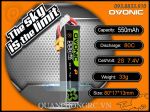 Ovonic 550mAh 2S 80C 7.4V LiPo Battery XT30 Plug
