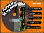 Ovonic 5300mAh 6S 75C 22.2V LiPo Battery XT60 Plug